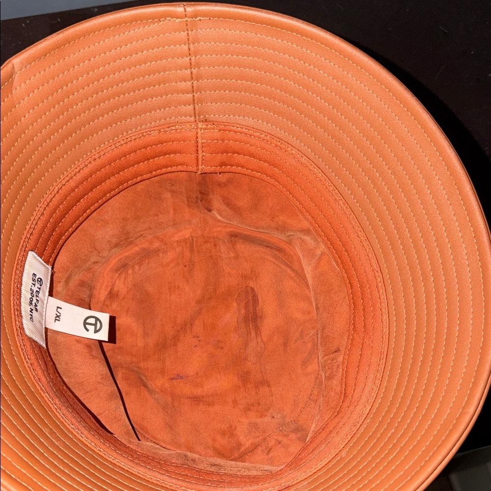 Telfar Men's Bold Orange Hat - Picture 3 of 5
